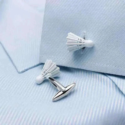 Shuttlecock Cufflinks - Unique Badminton-Inspired Accessories Cufflinks