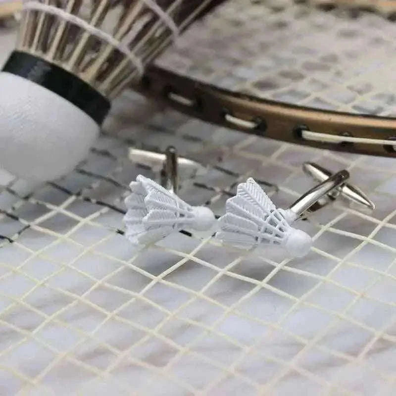 Shuttlecock Cufflinks - Unique Badminton-Inspired Accessories Cufflinks