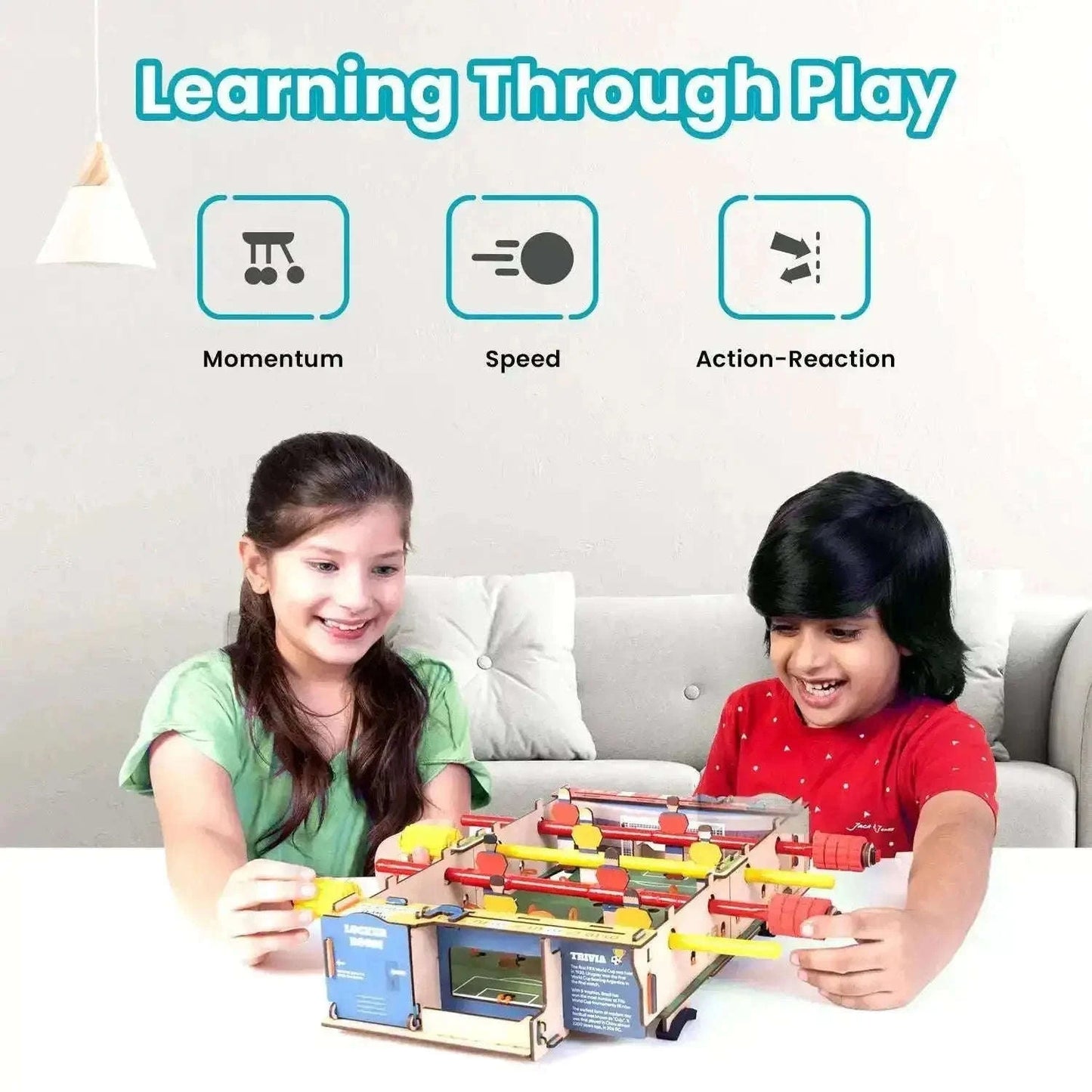 Smartivity Foosball Game | Build-It-Yourself Multiplayer STEAM Board Game Science & Nature Toys > Science Kits > Home Science Experiments > Smartivity