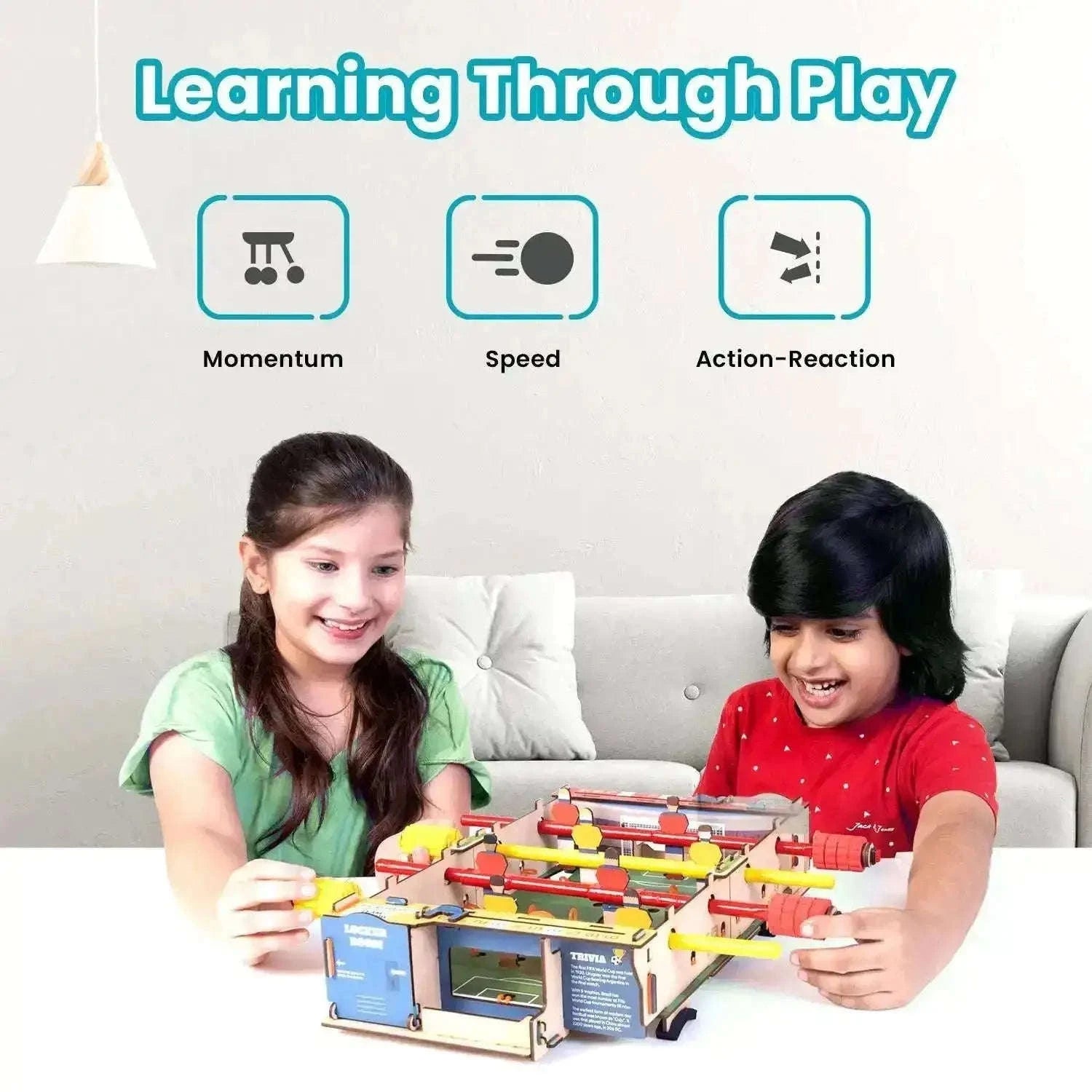 Smartivity Foosball Game | Build-It-Yourself Multiplayer STEAM Board Game Science & Nature Toys > Science Kits > Home Science Experiments > Smartivity