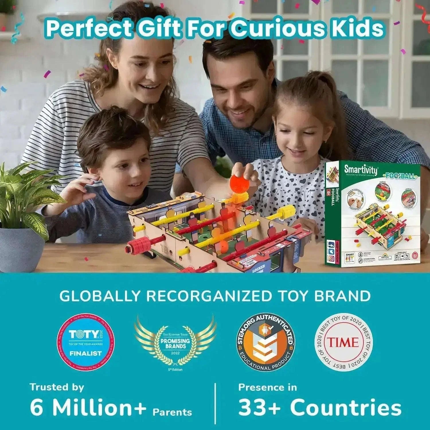 Smartivity Foosball Game | Build-It-Yourself Multiplayer STEAM Board Game Science & Nature Toys > Science Kits > Home Science Experiments > Smartivity