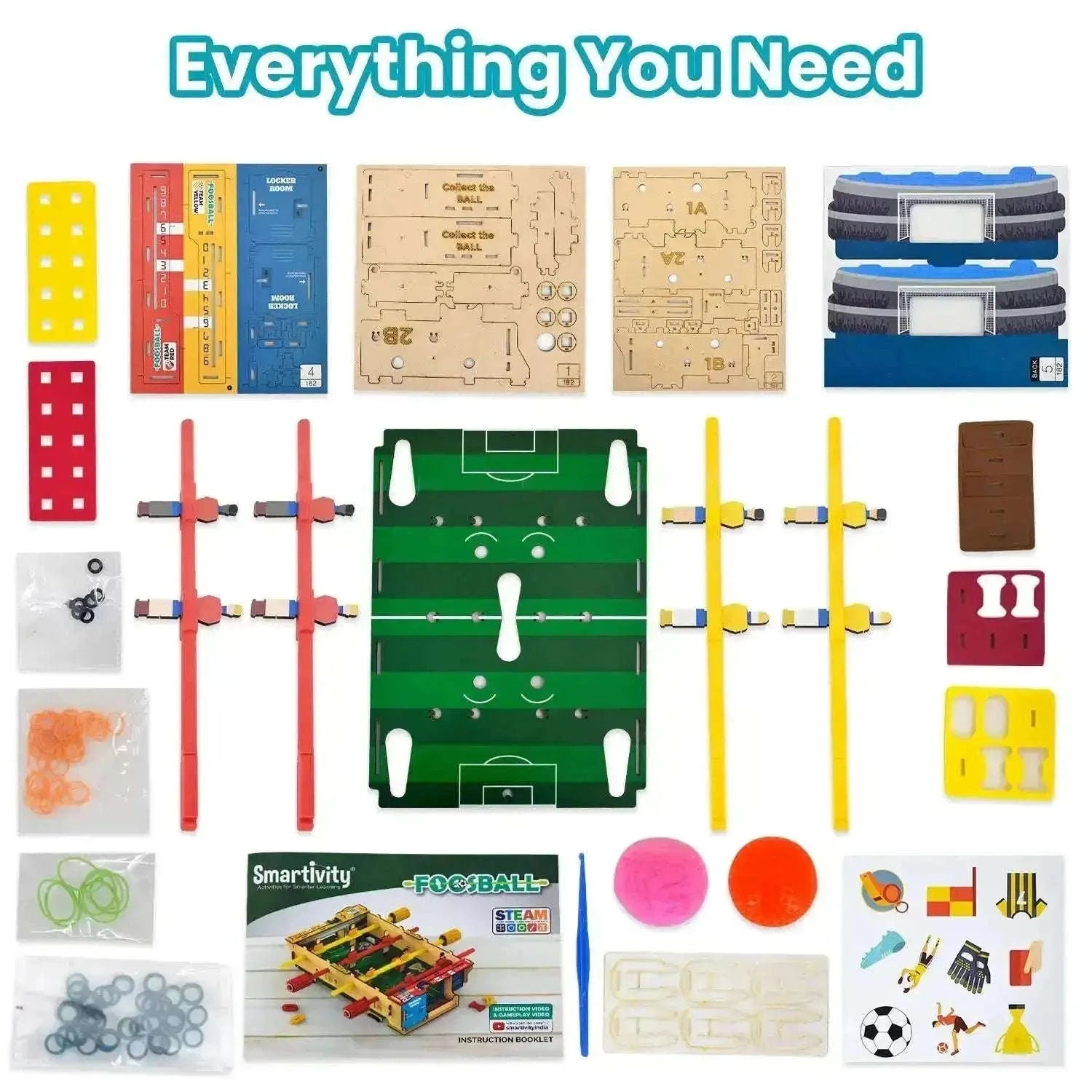 Smartivity Foosball Game | Build-It-Yourself Multiplayer STEAM Board Game Science & Nature Toys > Science Kits > Home Science Experiments > Smartivity