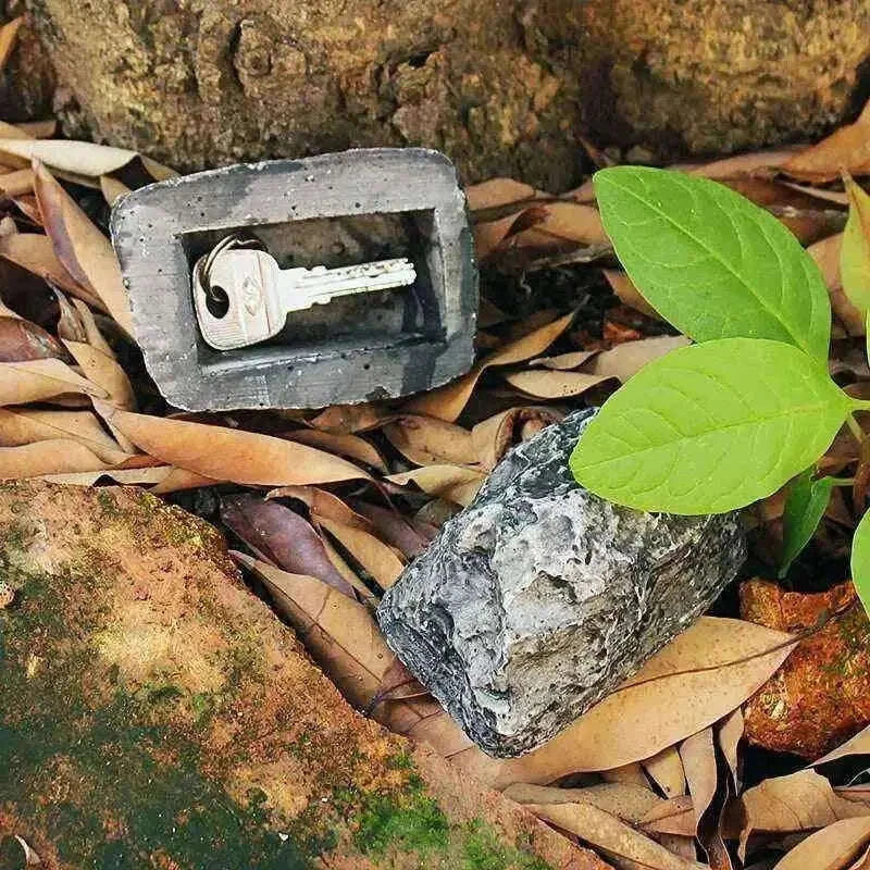 Spare Key Hiding Rock for Discreet Outdoor Key Storage Home & Garden