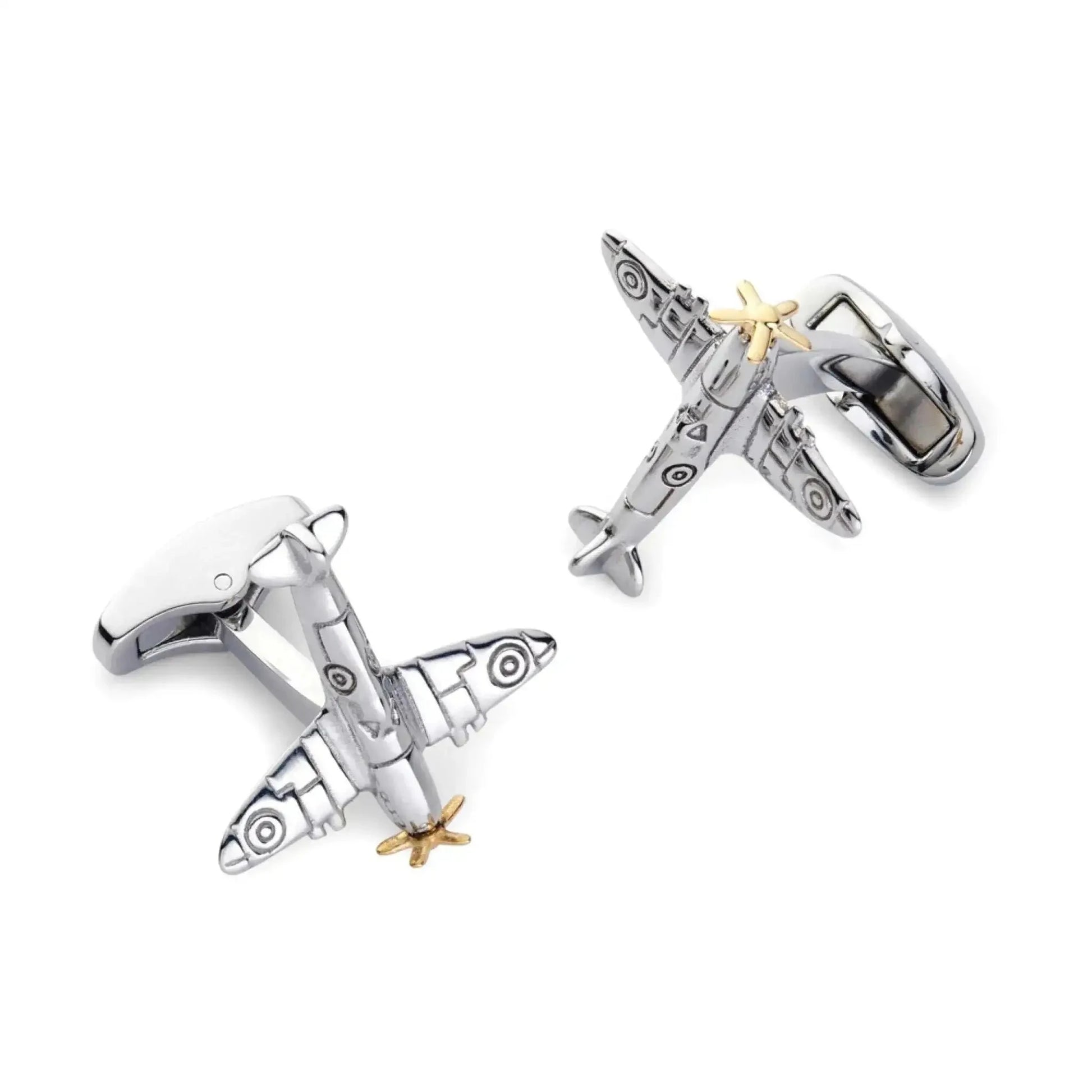 Spitfire Cufflinks With Rotating Propeller Cufflinks