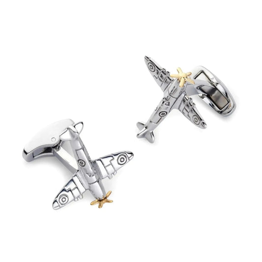 Spitfire Cufflinks With Rotating Propeller Cufflinks