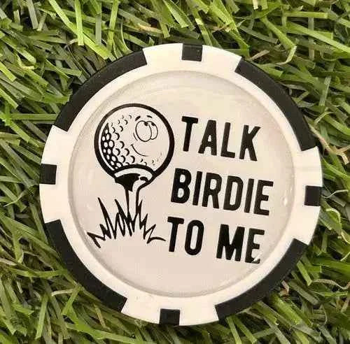 Talk birdie To Me - Golf Magnetic Poker Chip - Funny - UK Seller