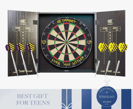 Target Luke "The Nuke" Littler Cabinet and Board Set Dartboard