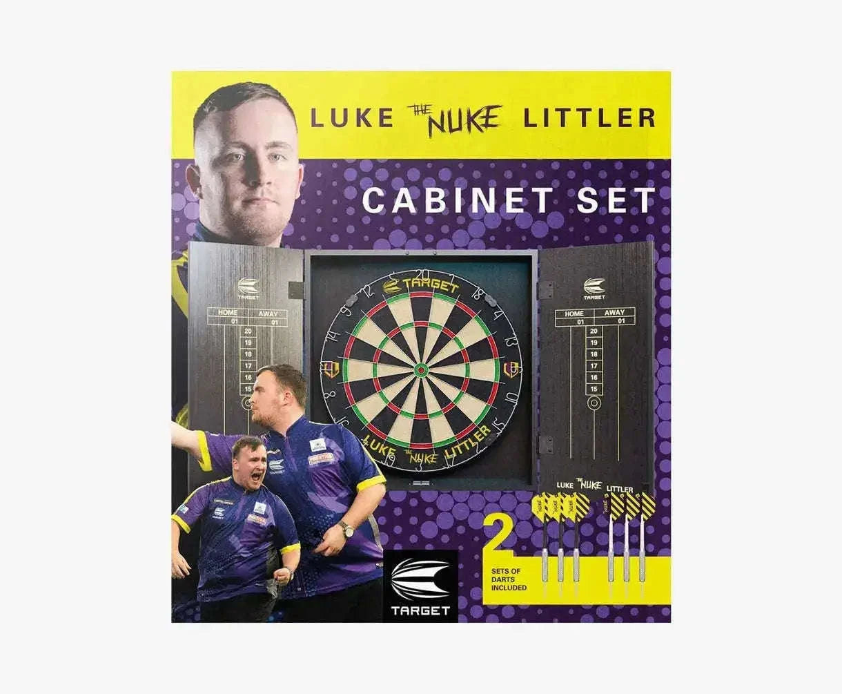 Target Luke "The Nuke" Littler Cabinet and Board Set Dartboard
