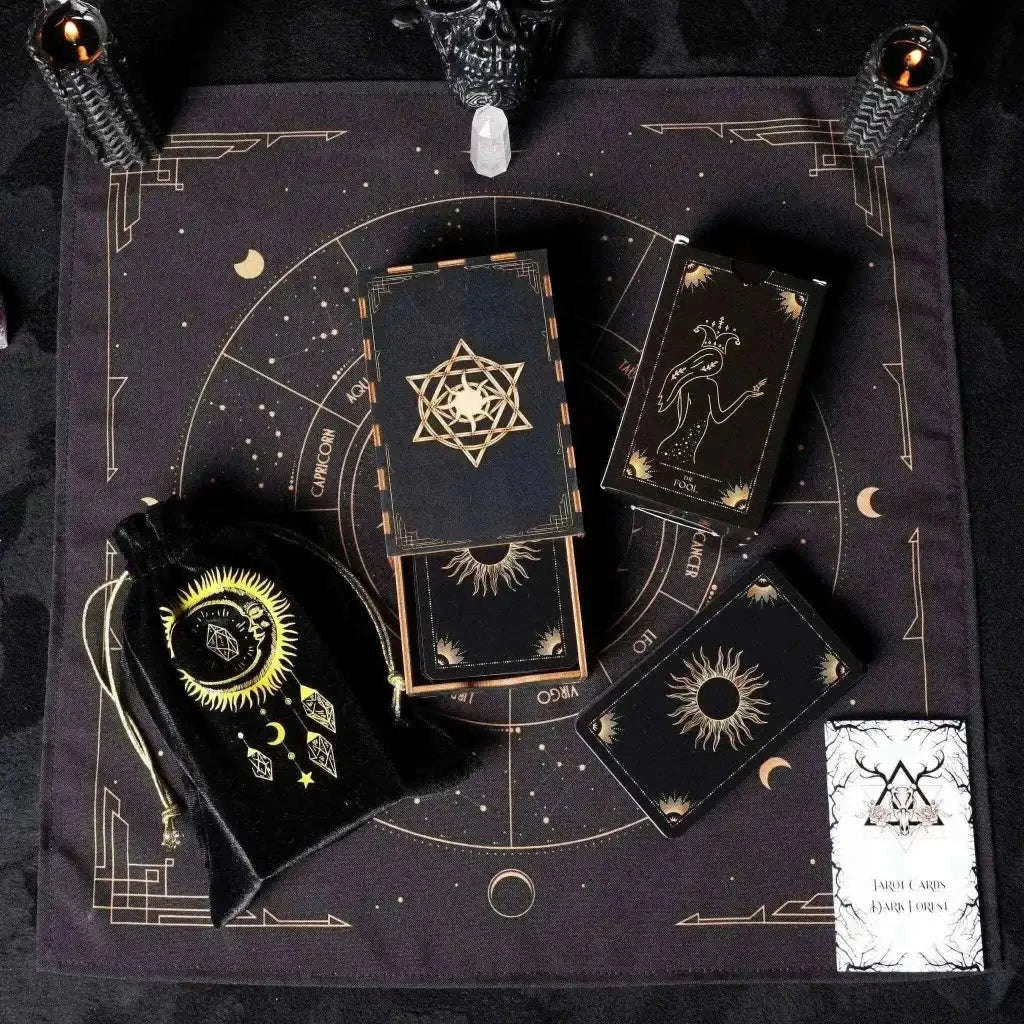 Tarot Wooden Card Box for Tarot Decks and Accessories Religious