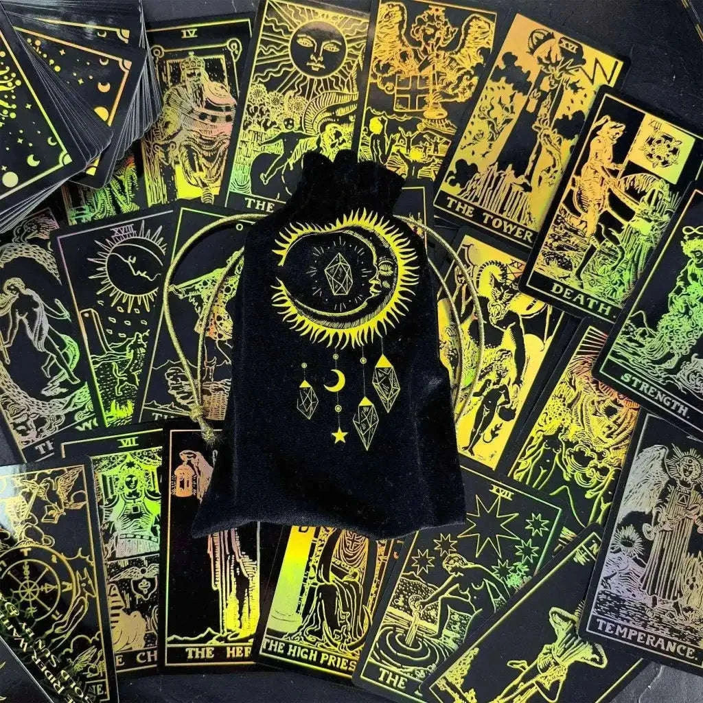 The Smith-Waite Tarot Cards - Gold Rainbow Foil Adults