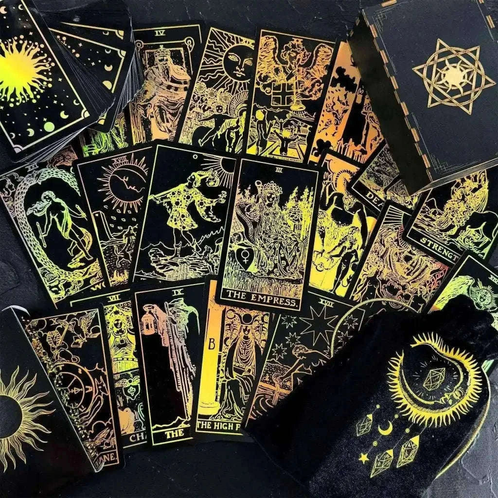 The Smith-Waite Tarot Cards - Gold Rainbow Foil Adults