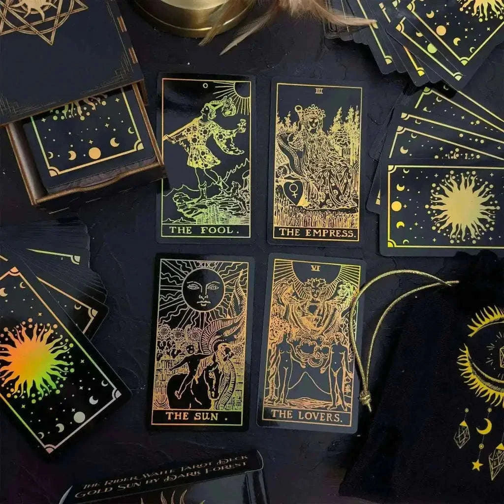 The Smith-Waite Tarot Cards - Gold Rainbow Foil Adults