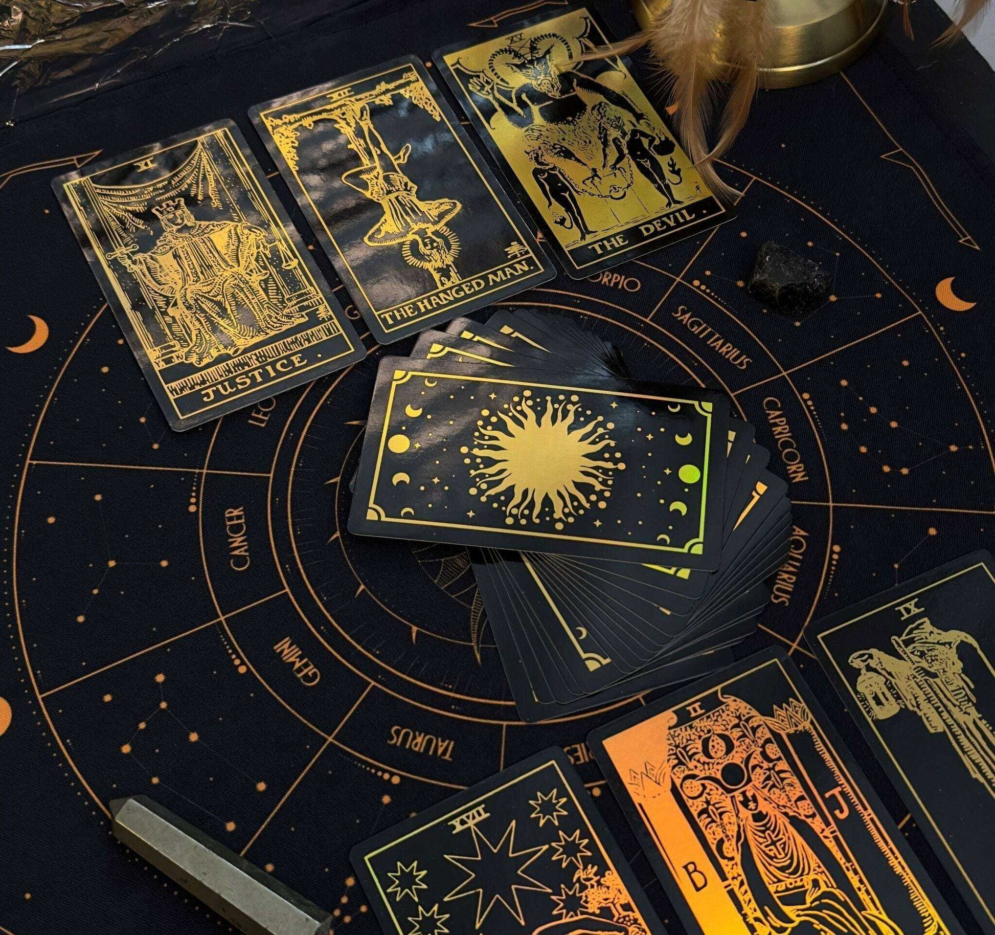 The Smith-Waite Tarot Cards - Gold Rainbow Foil Adults