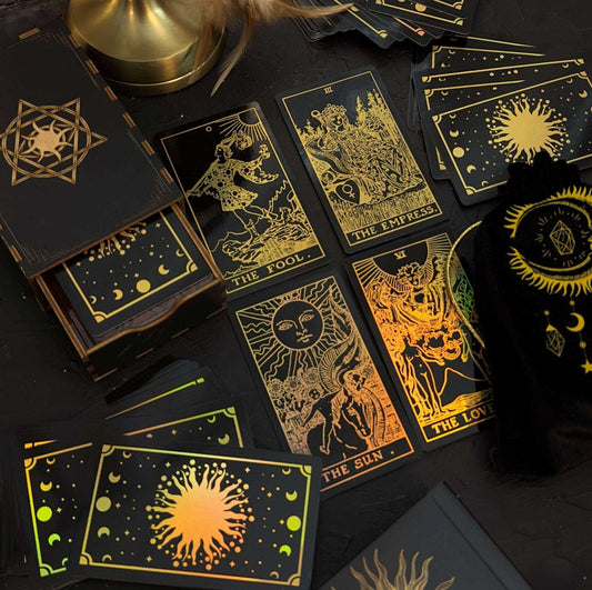 The Smith-Waite Tarot Cards - Gold Rainbow Foil Adults