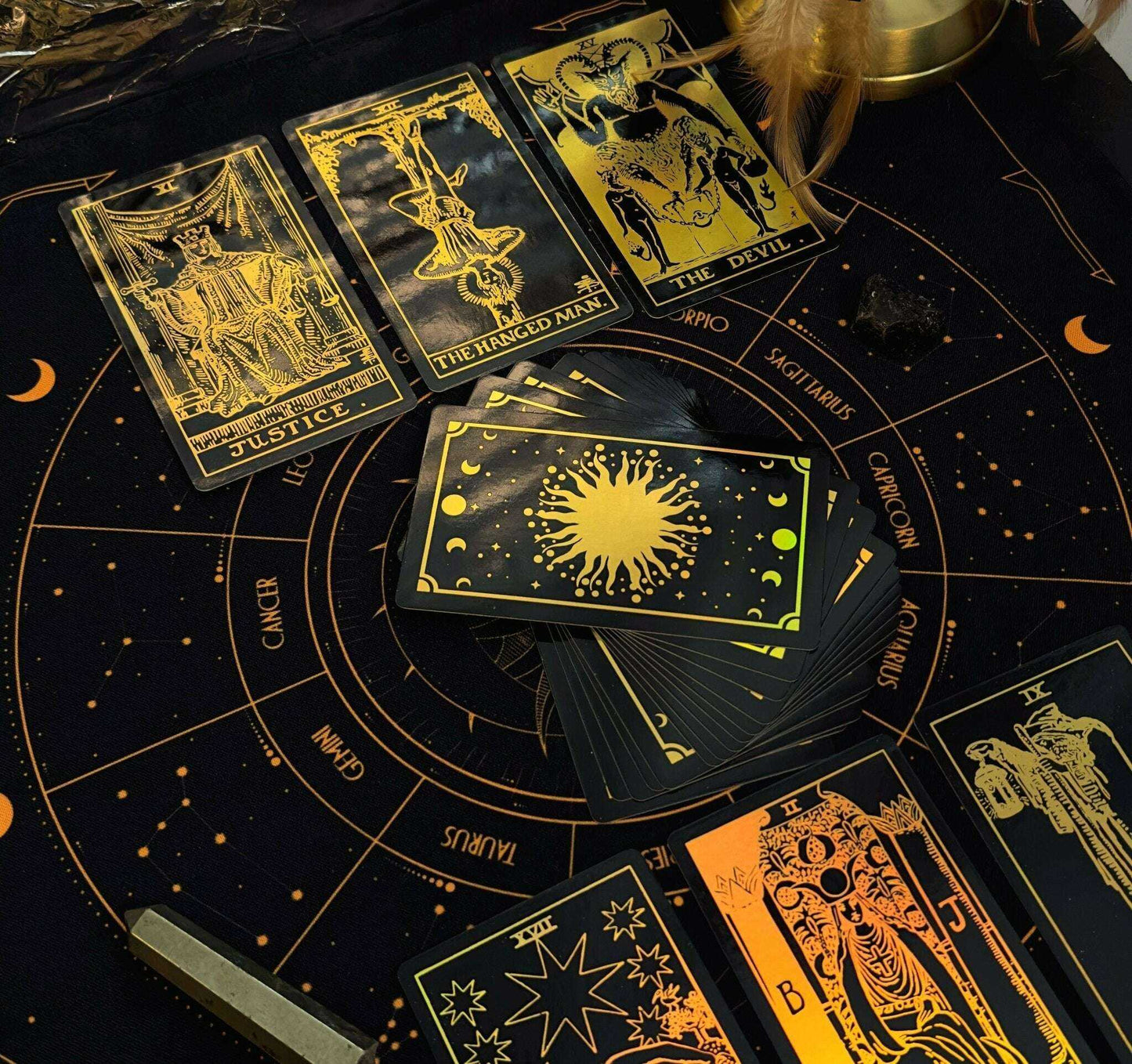 The Smith-Waite Tarot Cards - Gold Rainbow Foil Adults