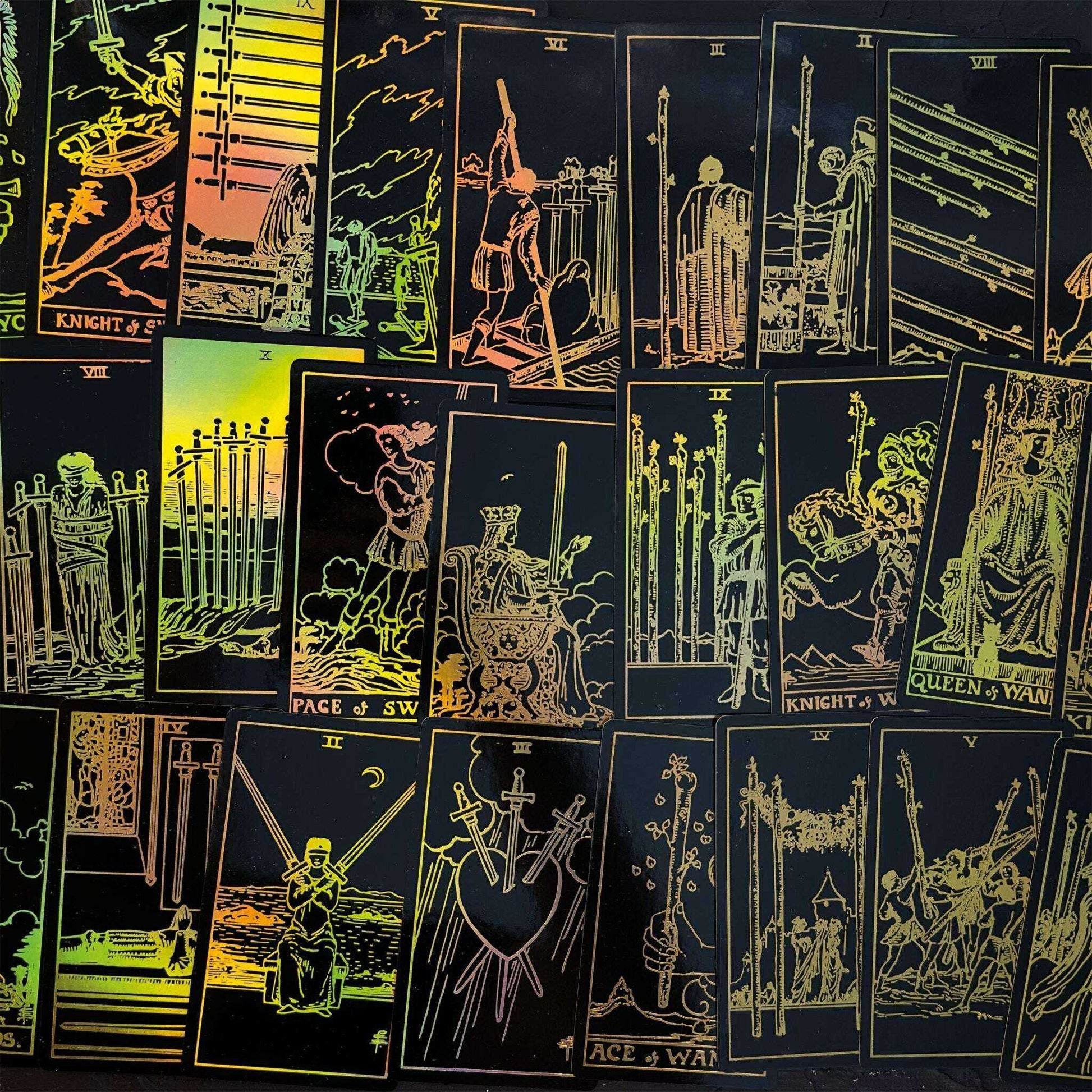 The Smith-Waite Tarot Cards - Gold Rainbow Foil Adults