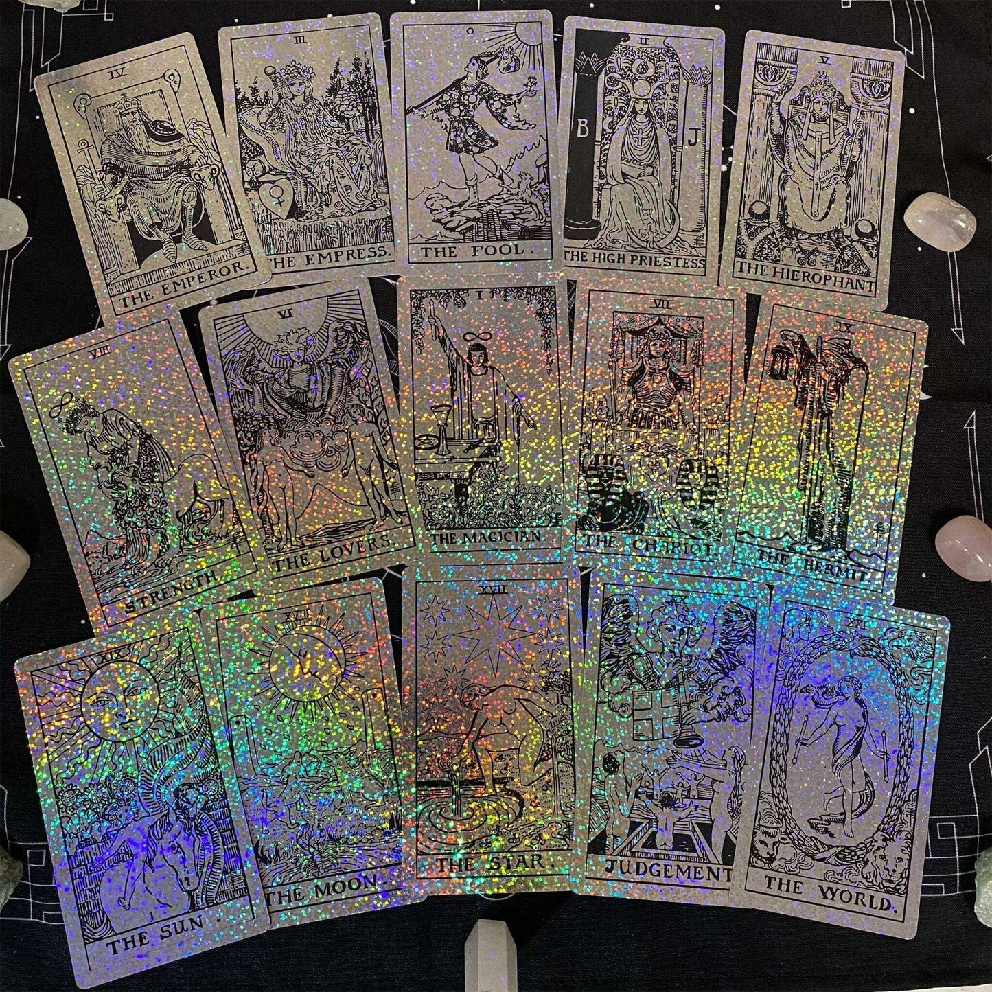 The Smith-Waite Tarot Cards - Holographic Crystal Foil Religious