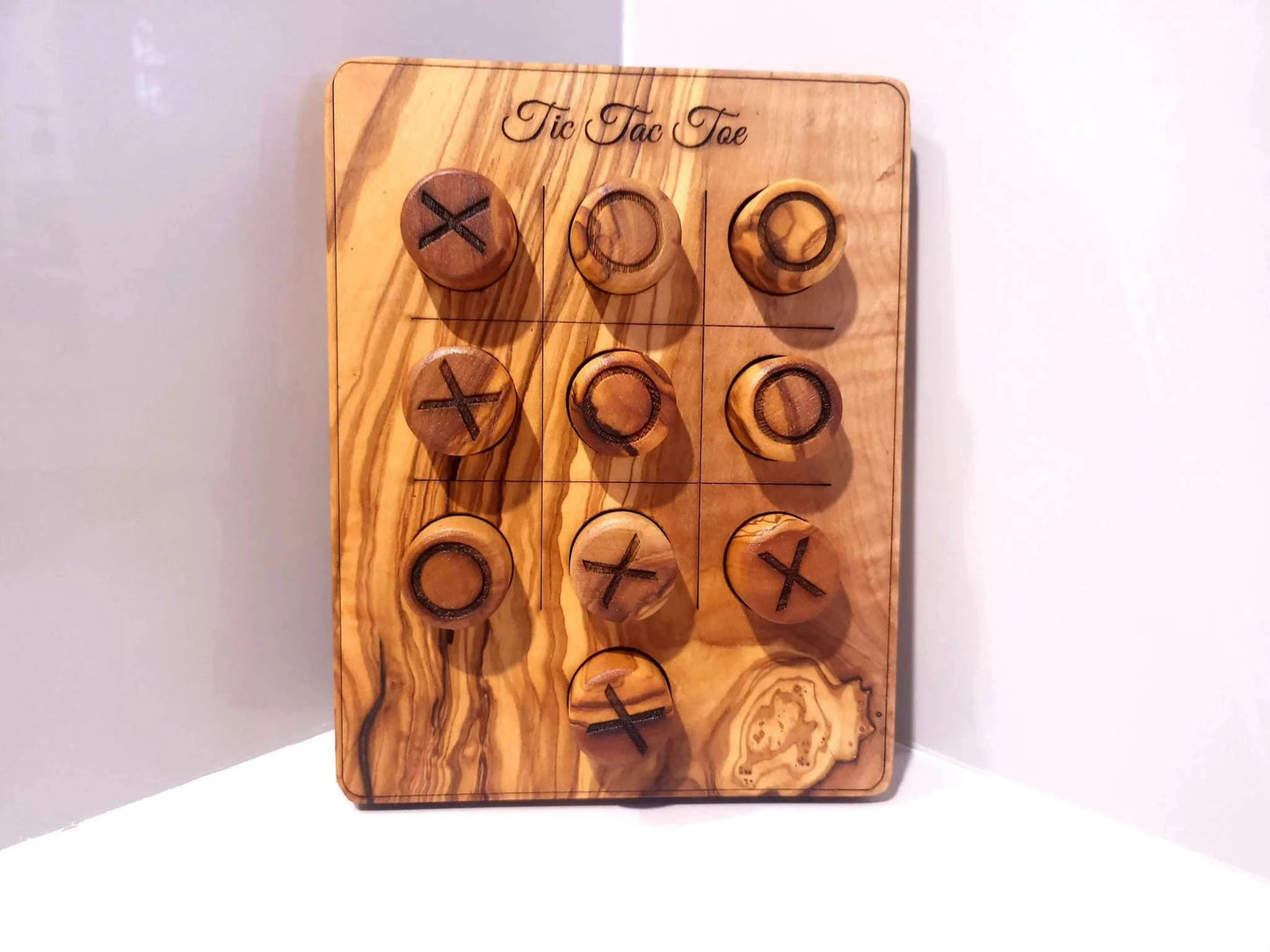 TIC TAC TOE/Noughts And Crosses Game Wood