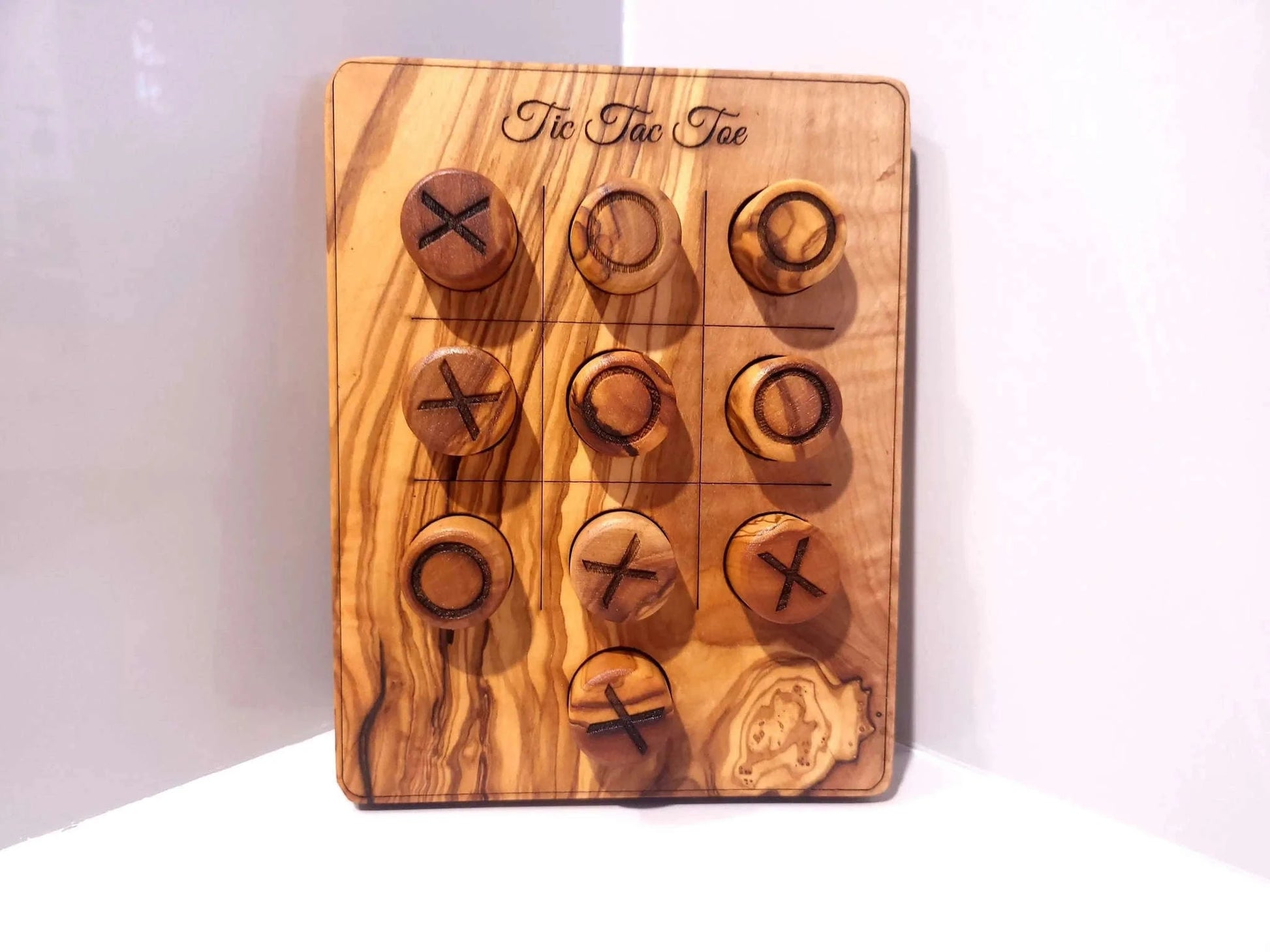 TIC TAC TOE/Noughts And Crosses Game Wood