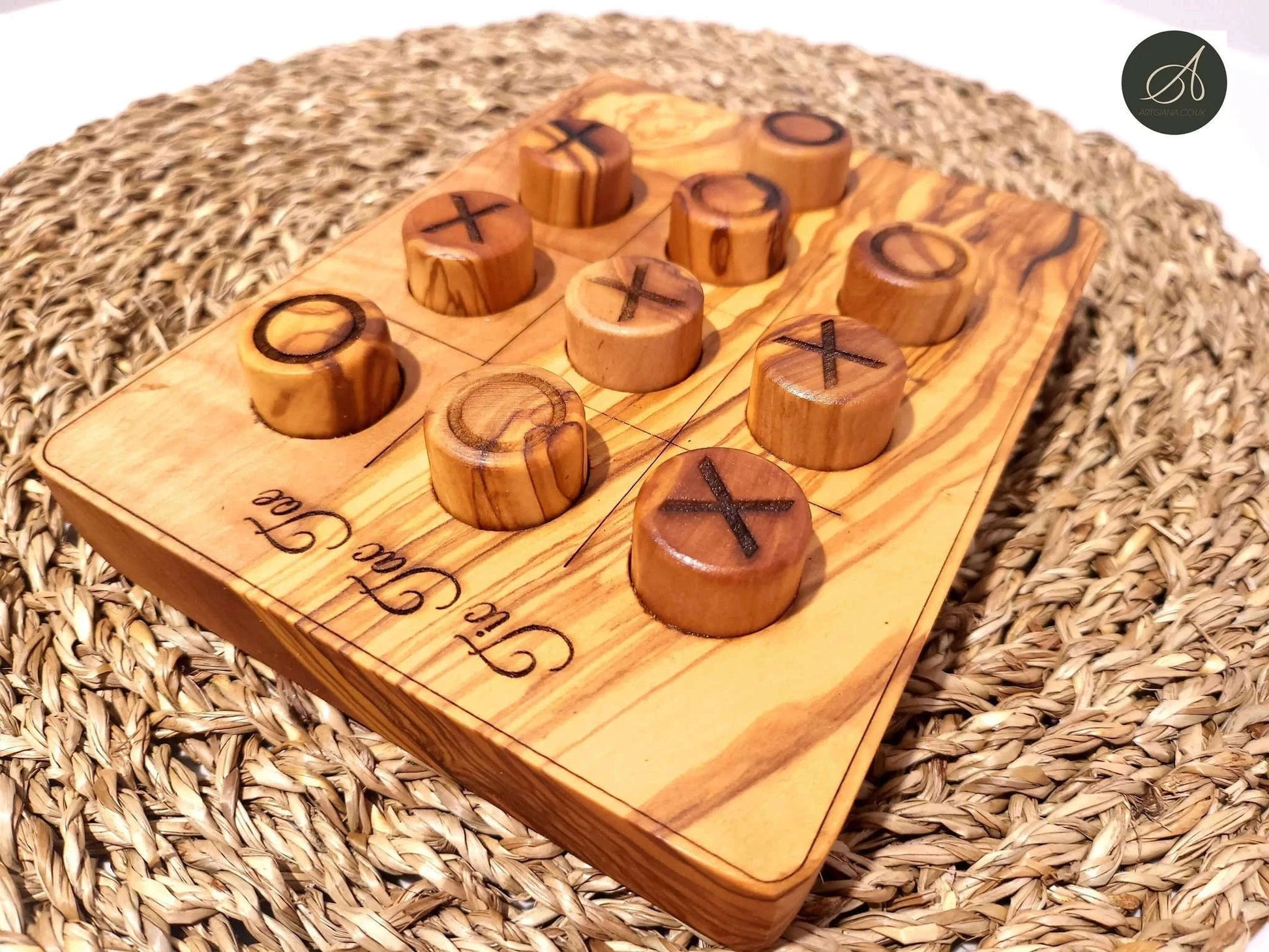 TIC TAC TOE/Noughts And Crosses Game Wood