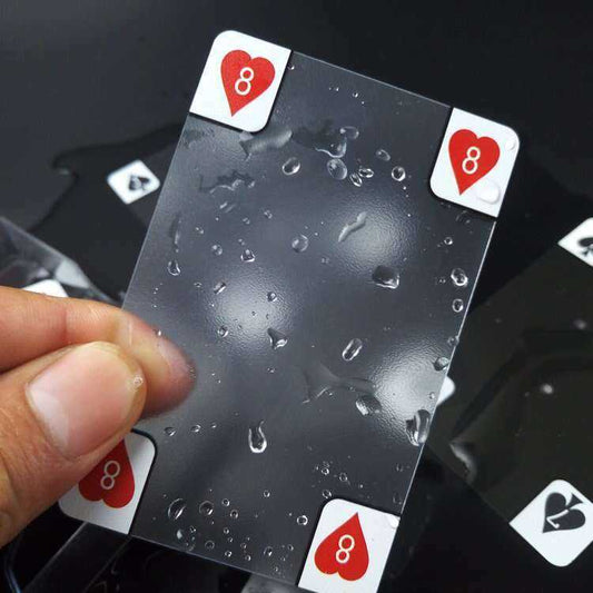 Transparent Plastic Poker Cards for Ultimate Game Night Fun Home & Garden