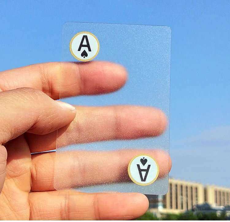 Transparent Plastic Poker Cards for Ultimate Game Night Fun Home & Garden
