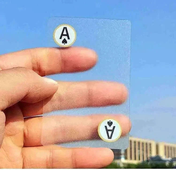 Transparent Plastic Poker Cards for Ultimate Game Night Fun Home & Garden