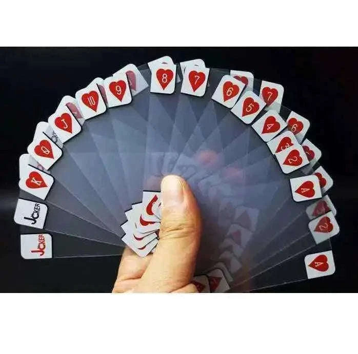 Transparent Plastic Poker Cards for Ultimate Game Night Fun Home & Garden