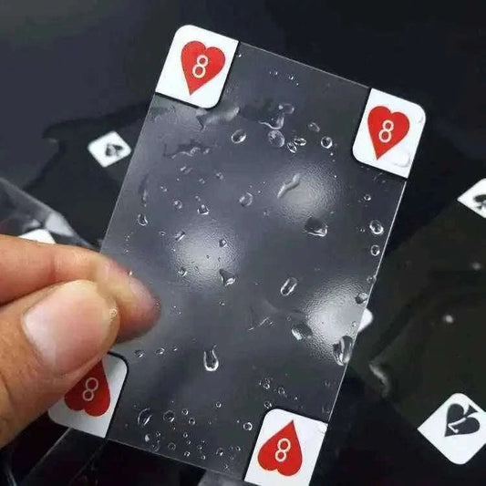 Transparent Plastic Poker Cards for Ultimate Game Night Fun Home & Garden