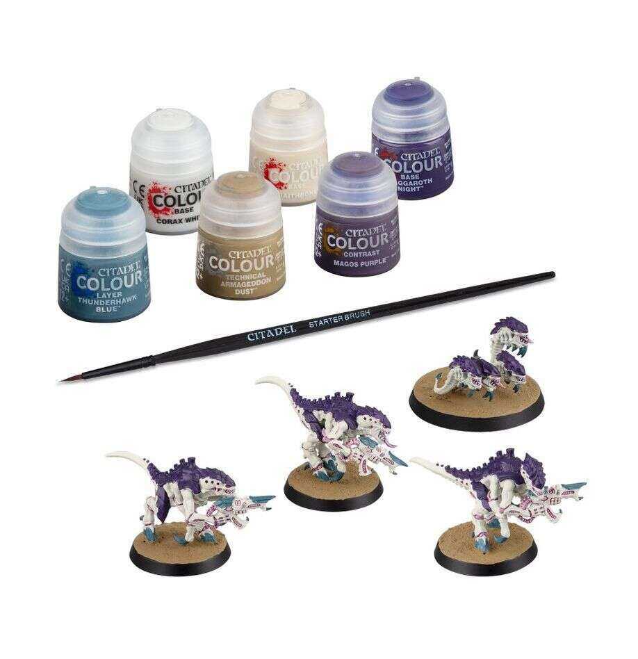 Tyranids: Termagants and Ripper Swarm + Paints Set for Ultimate Warhammer Gaming Experience