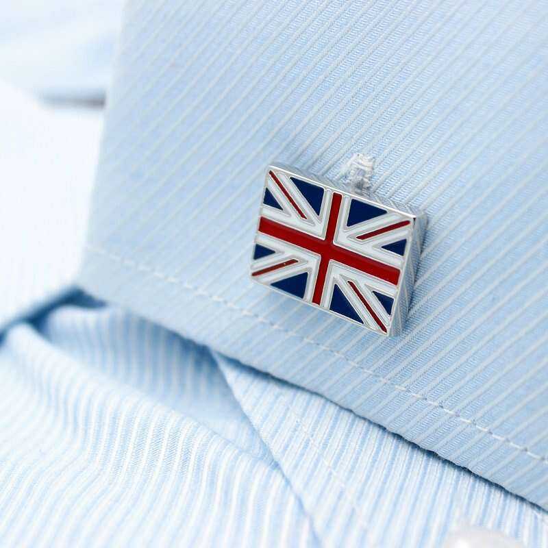 Union Jack Cufflinks - Stylish British Accessories for Elegance Cufflinks
