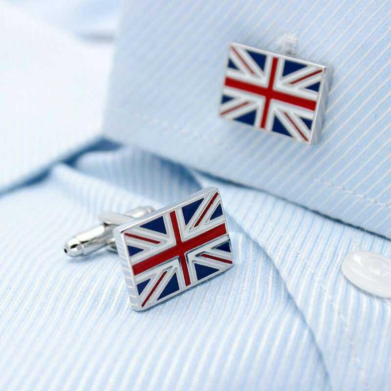 Union Jack Cufflinks - Stylish British Accessories for Elegance Cufflinks