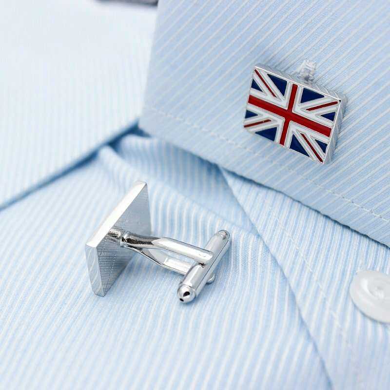 Union Jack Cufflinks - Stylish British Accessories for Elegance Cufflinks