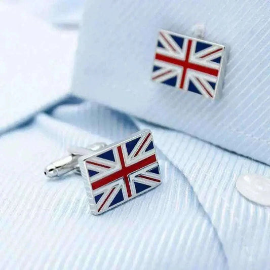 Union Jack Cufflinks - Stylish British Accessories for Elegance Cufflinks