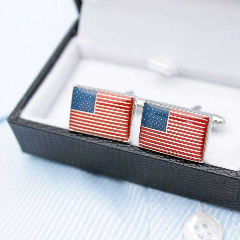 United States Flag Cufflinks for Stylish Patriotism Cufflinks