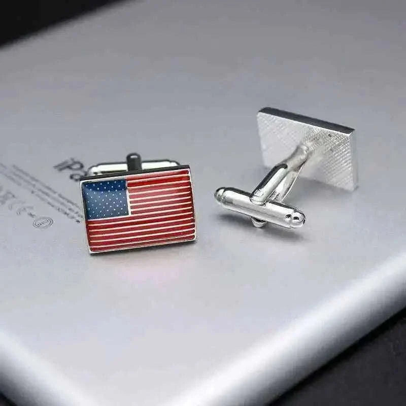 United States Flag Cufflinks for Stylish Patriotism Cufflinks