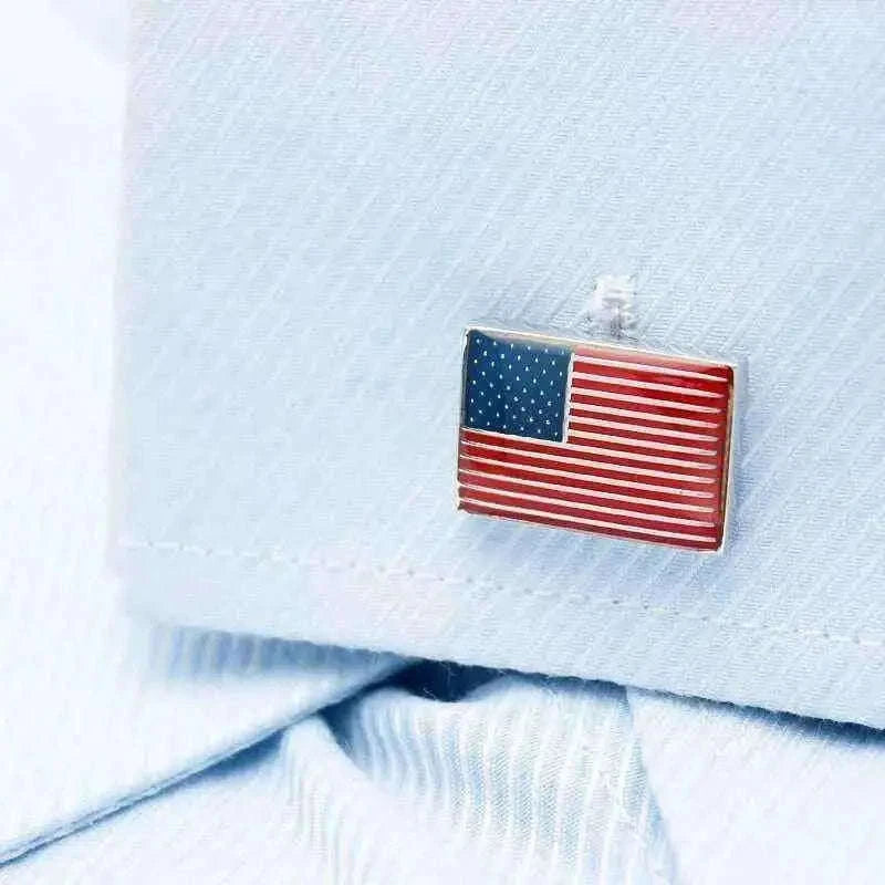 United States Flag Cufflinks for Stylish Patriotism Cufflinks