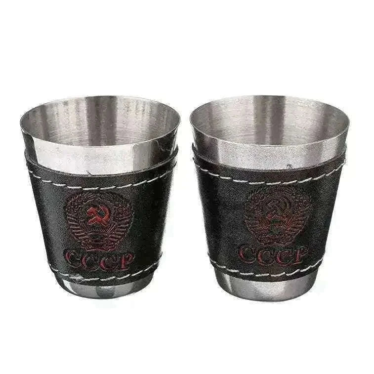 USSR Flask Set - Ultimate Vintage Vodka Experience Home & Garden