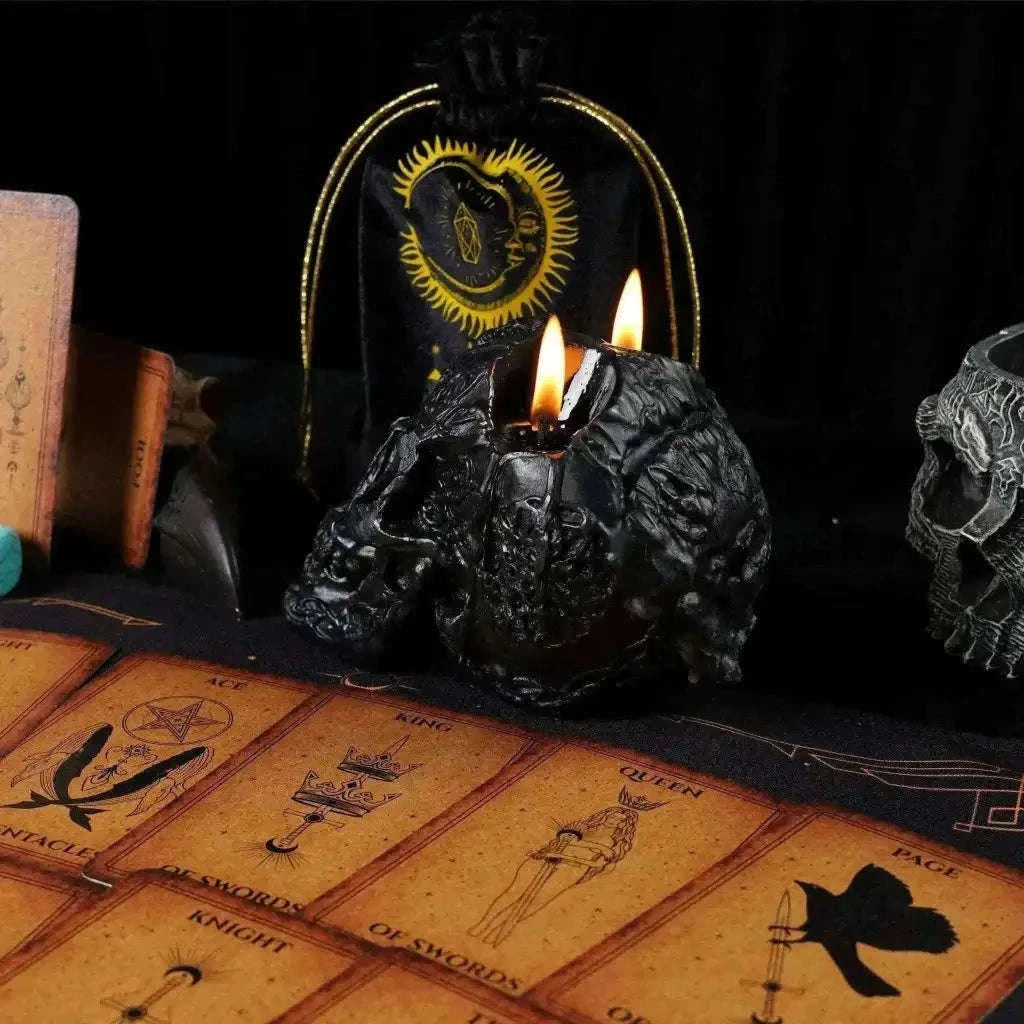 Velvet Tarot Cards Bag Black and Gold for Elegant Card Protection and Storage Adults