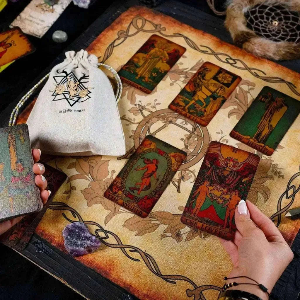 Vintage Bag for Tarot Cards - Perfect Vintage Tarot Card Bag Religious