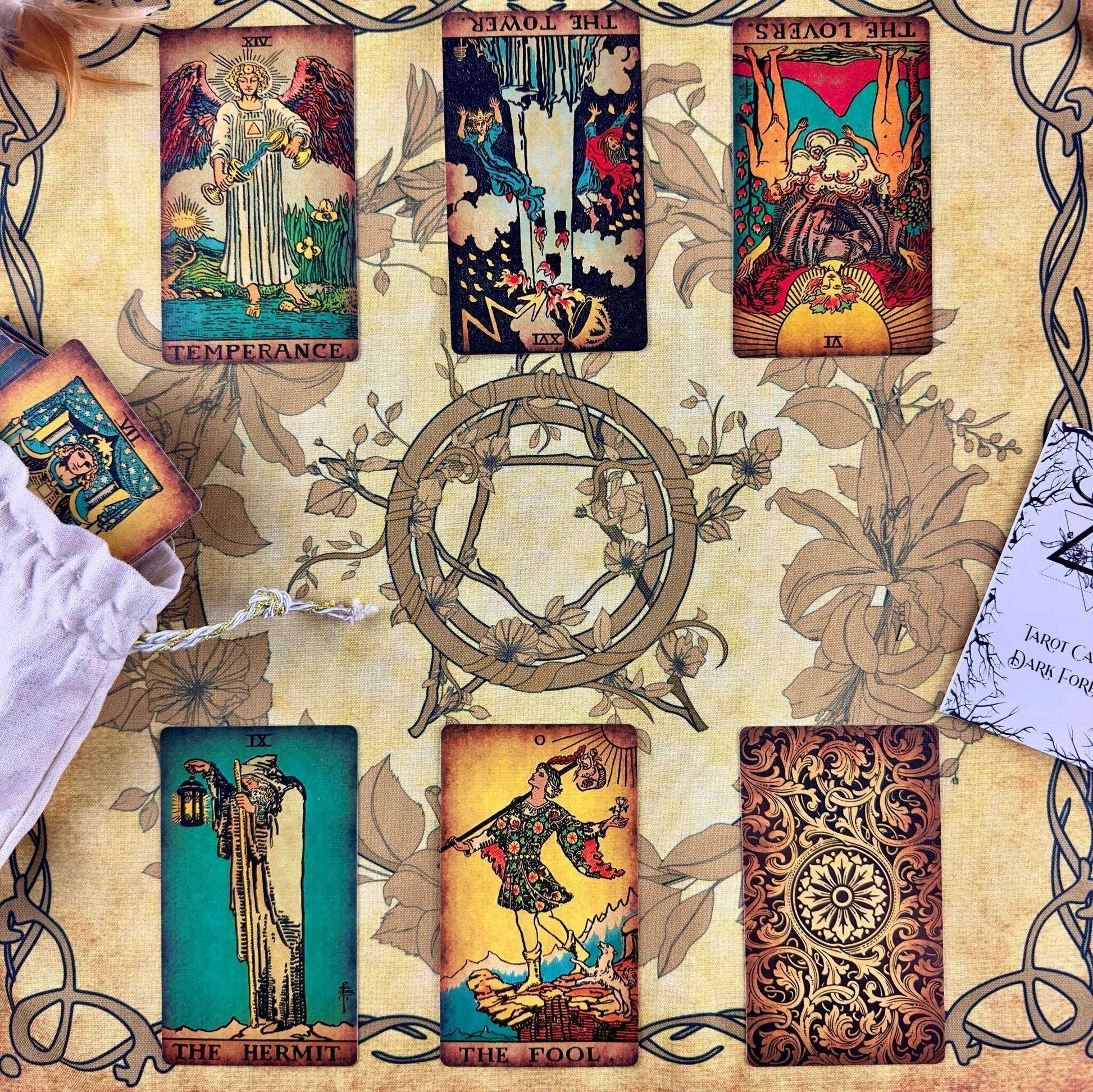 Vintage Bag for Tarot Cards - Perfect Vintage Tarot Card Bag Religious