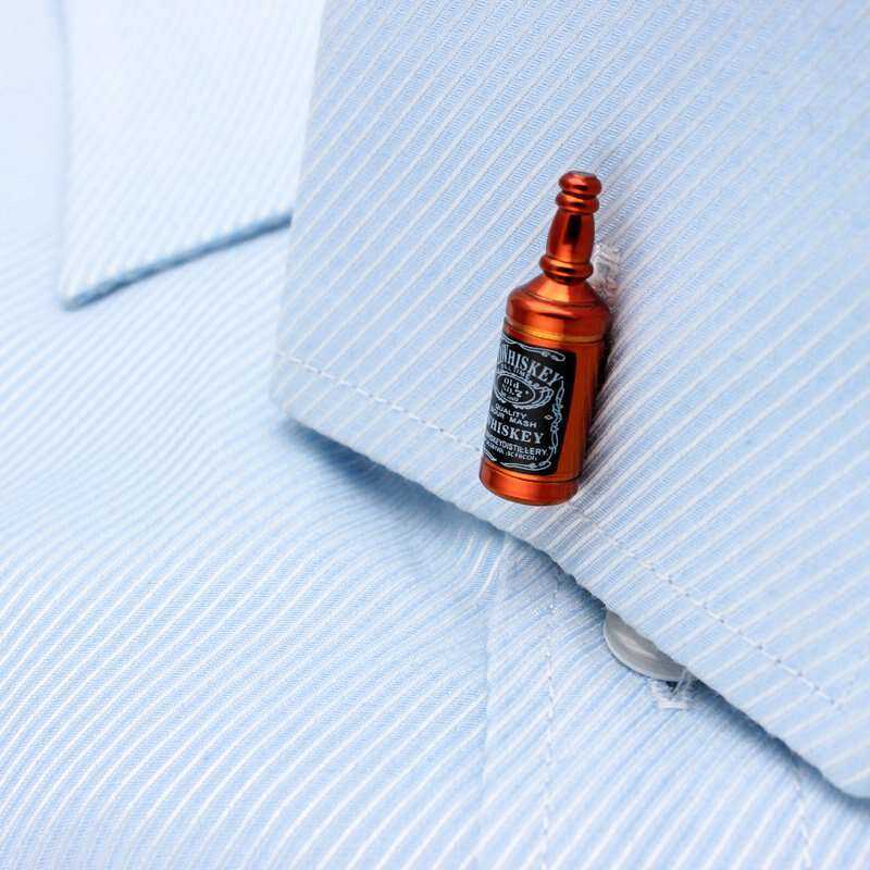 Whisky Bottle Cufflinks - Stylish Accessory for Whisky Enthusiasts Cufflinks