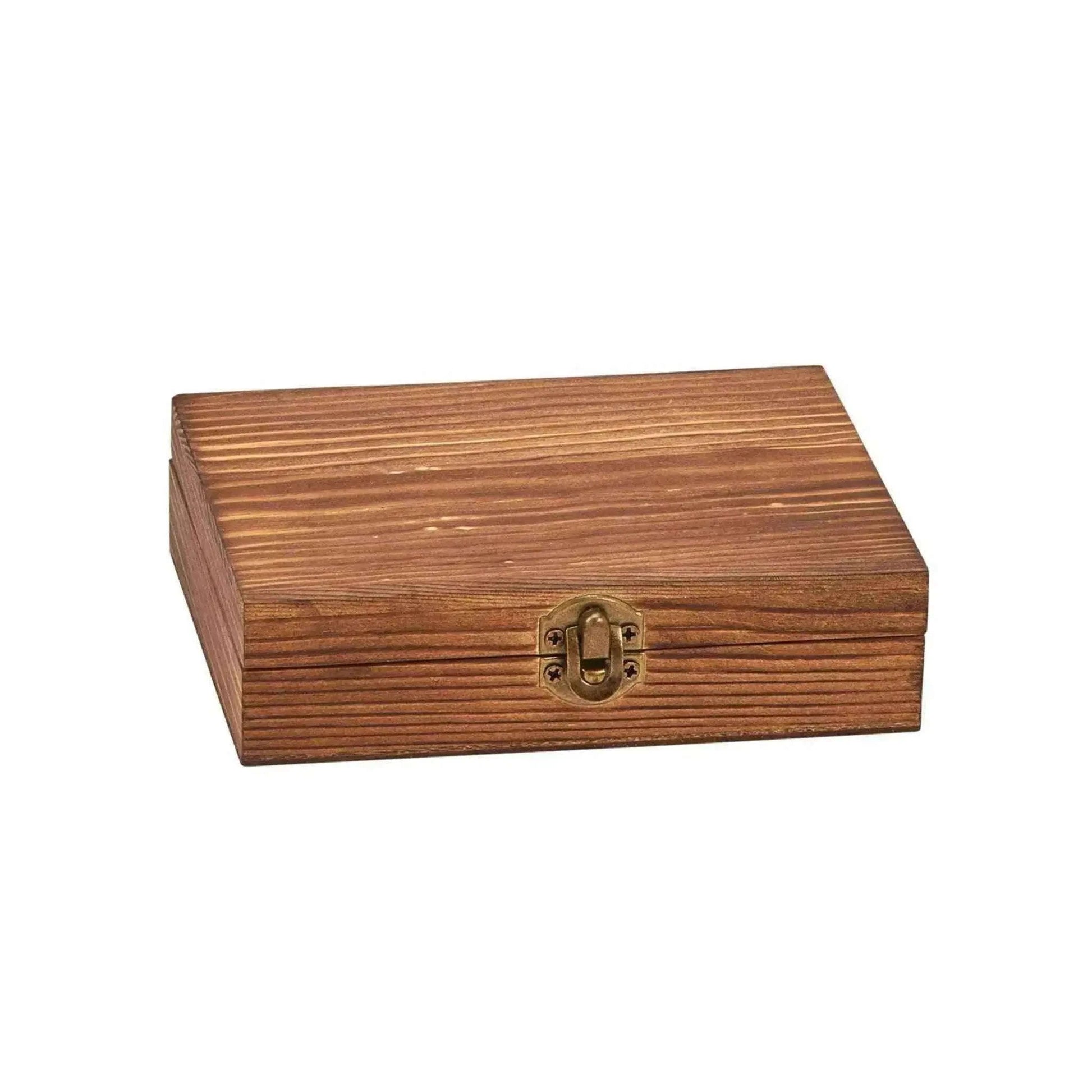 Wood Box Whiskey Stone Set for Chilling Drinks Perfectly Home & Garden
