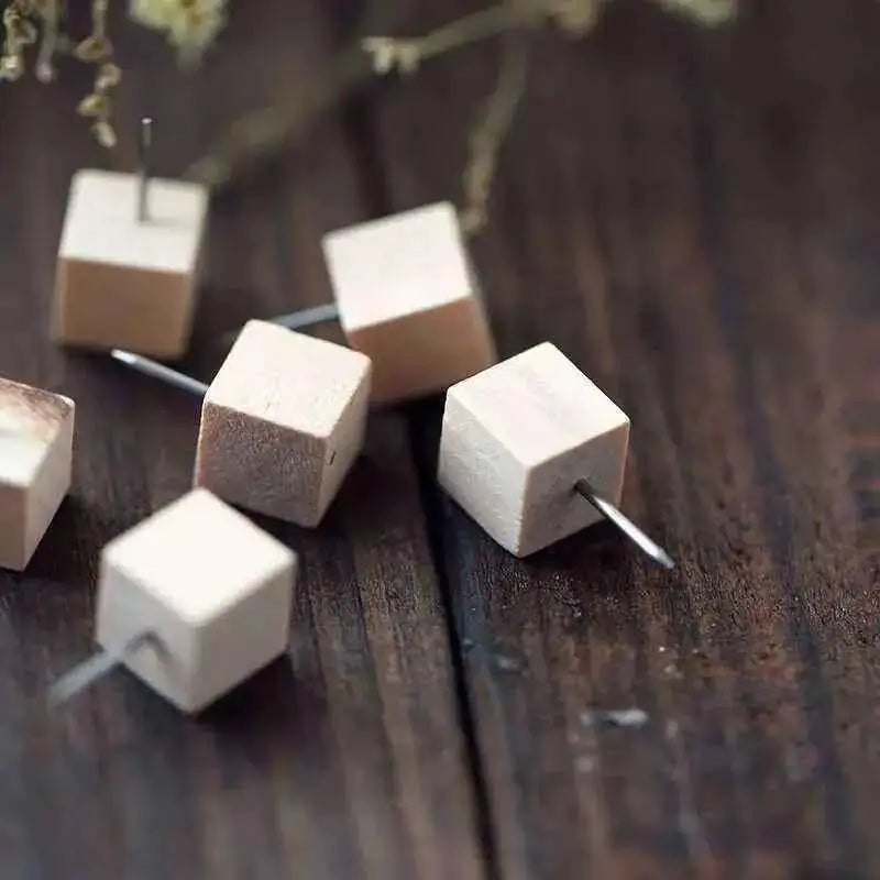Wooden Dice Push Pins Stationery & Crafts