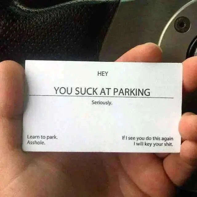 You Suck At Parking Cards Automotive